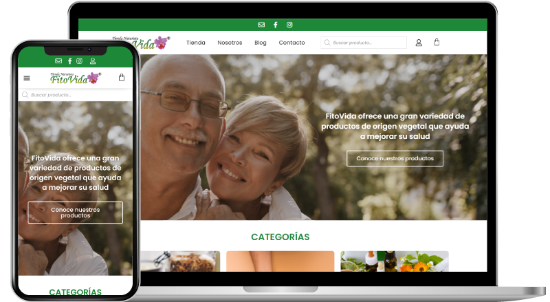 Sitio web de FitoVida La Orquidea diseñado y desarrollado por MSD
