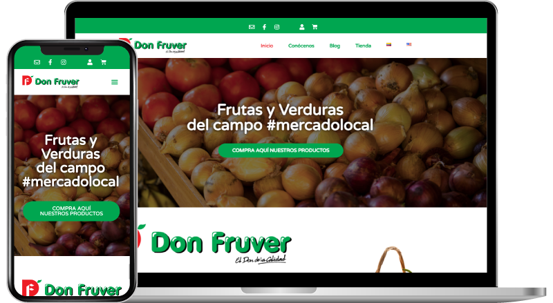 Sitio web de Don Fruver diseñado y desarrollado por MSD